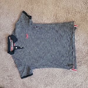 Superdry Navy & White Polo L